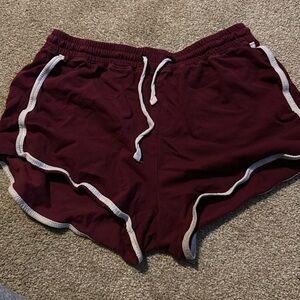 Aeropostale Burgundy tomboy retro shorts